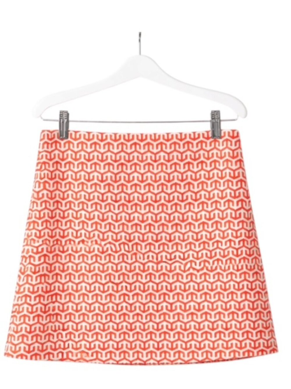 NEW J. McLaughlin Small Briana Skort in White/Coral Sky Lattice - Picture 2 of 7